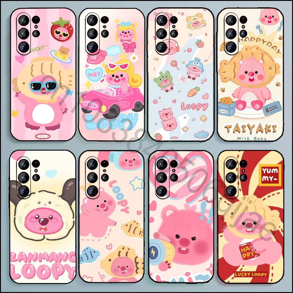 Phone Cases Loopy - 삼성 갤럭시 A13,21s,22,31,32,52,53,71,80,A91용 L-루피 휴대폰 케이스