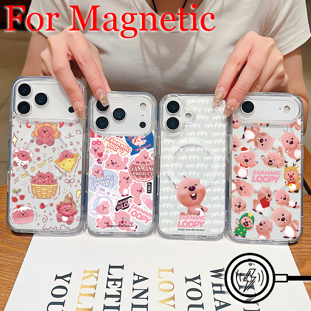Phone Cases Loopy - 귀여운 만화 L루피 자석 폰 케이스