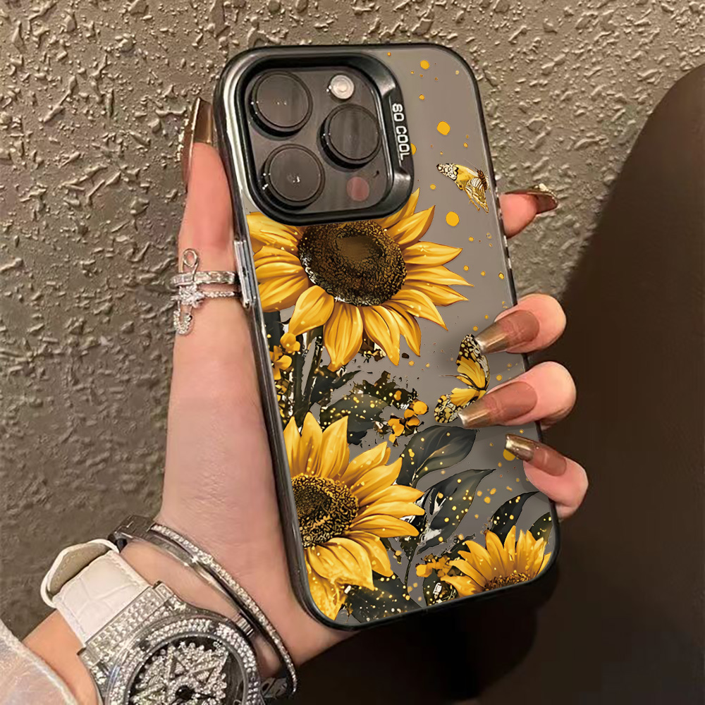 Phone Cases Rugged - 고급 꽃무늬 폰 케이스 (아이폰 13,