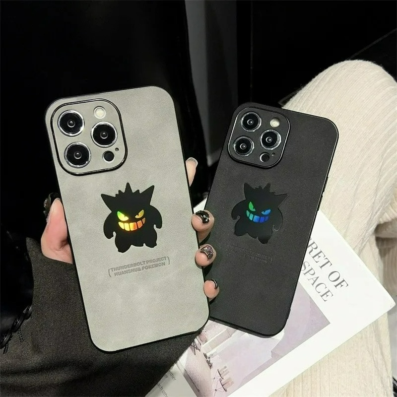 Phone Cases Anime - 카툰 애니메이션 겐가 가죽 질감 레이저