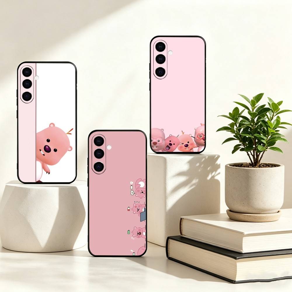 Phone Cases Loopy - 사랑스러운 PinkC-CartoonL-Loopys-s 휴대폰 케이스 삼성 갤럭시