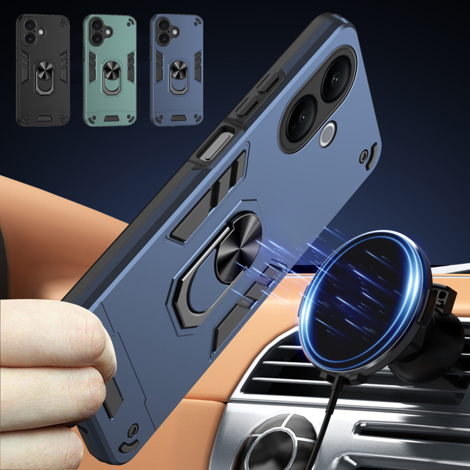 Ring Stand Case - Vivo V60 Lite 4G V50 Lite