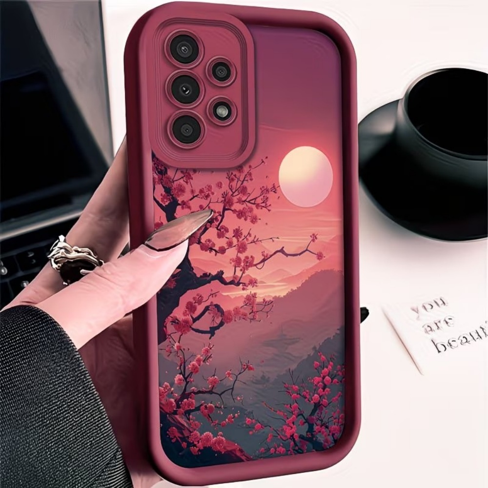 Phone Cases Galaxy S26 Ultra - 선셋 마운틴 피크 낙하 방지 레드