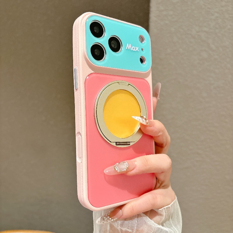 Ring Stand Case - 럭셔리 카메라 보호 링 마그네틱 스탠드