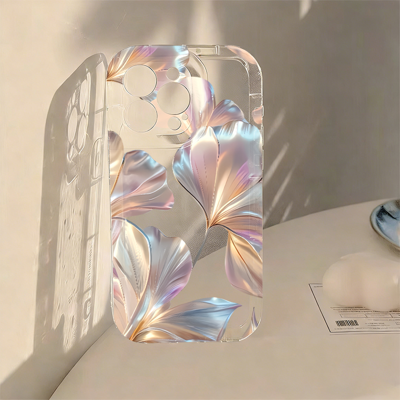 Phone Cases Redmi - 컬러풀 메탈릭 은행나무 프린트 폰 케이스