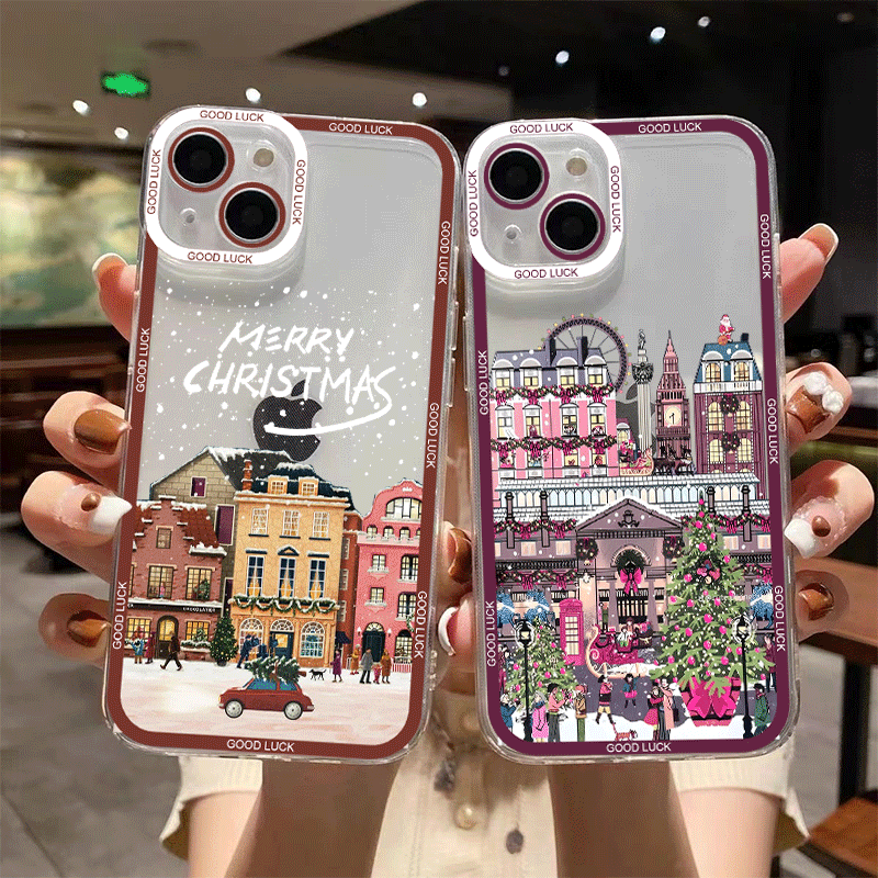 Phone Cases Redmi - 겨울 신년 크리스마스 거리 풍경 휴대폰