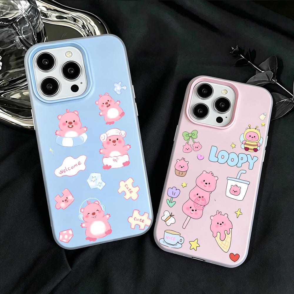 Phone Cases Loopy - 젤리같은 2 in 1 듀얼 레이어