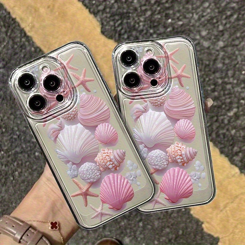 Phone Cases Trendy - 트렌디한 핑크 조개껍데기 디자인 아이폰 17