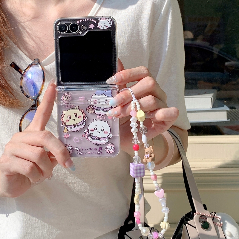 Phone Cases With Wallet - 귀여운 만화 애니메이션 치이카와 우사기 카드