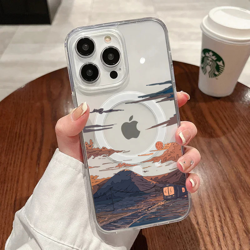 Phone Cases Trendy - 선셋 패턴 패션 폰 케이스 아이폰