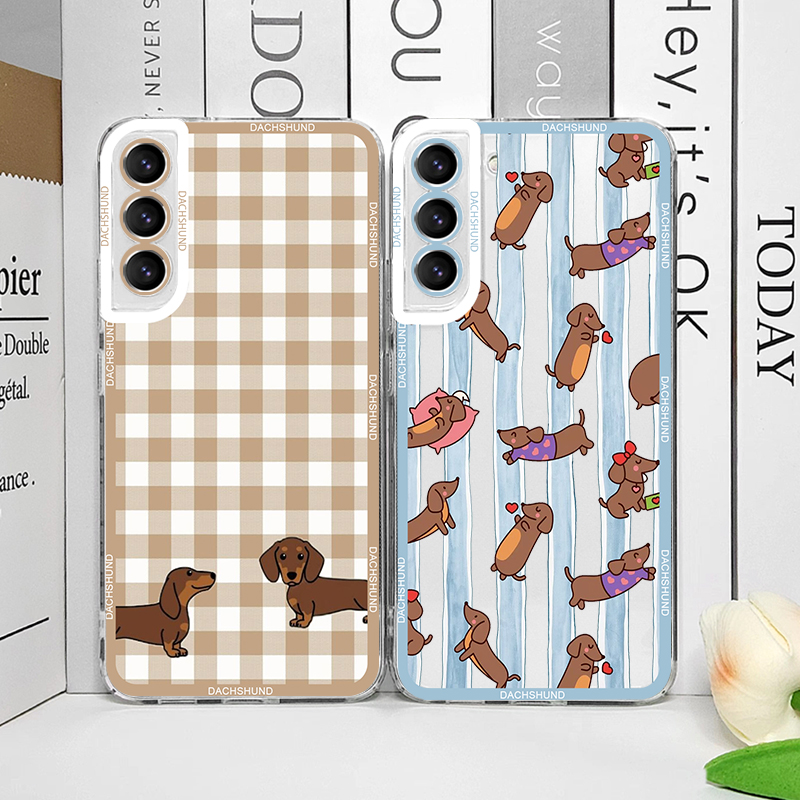 Phone Cases Galaxy S26 Ultra - 귀여운 닥스훈트 강아지 무늬 프린트 소프트