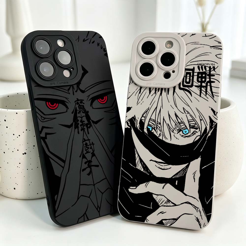 Phone Cases Iphone 15 - 애니메이션 주술회전 멋진 커버 실리콘 케이스