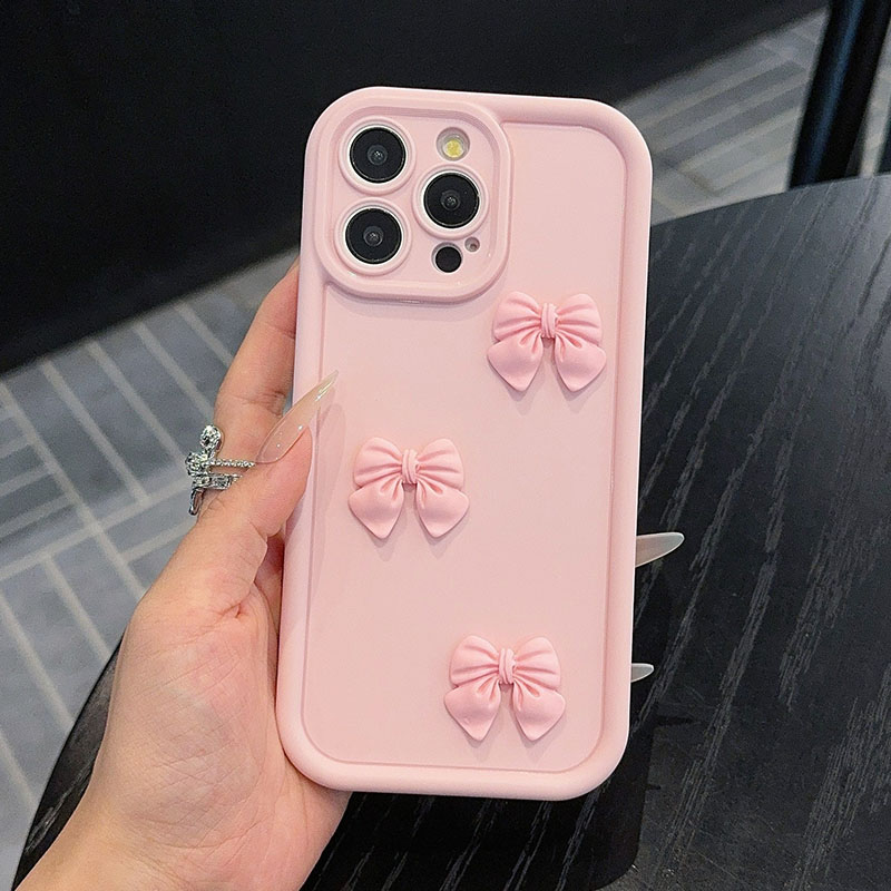 Phone Cases Rugged - 핑크 리본 타이 폰 케이스 아이폰