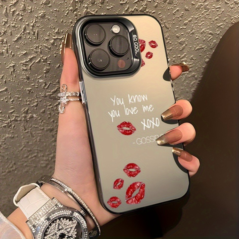 Phone Cases You Can Design - 스타일리시한 소문 테마 립 프린트 레이저