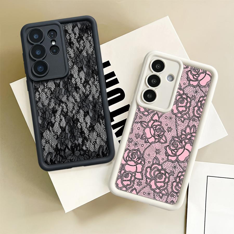 Phone Cases Galaxy S26 Ultra - 창의적인 레이스 패턴 휴대폰 케이스 (삼성