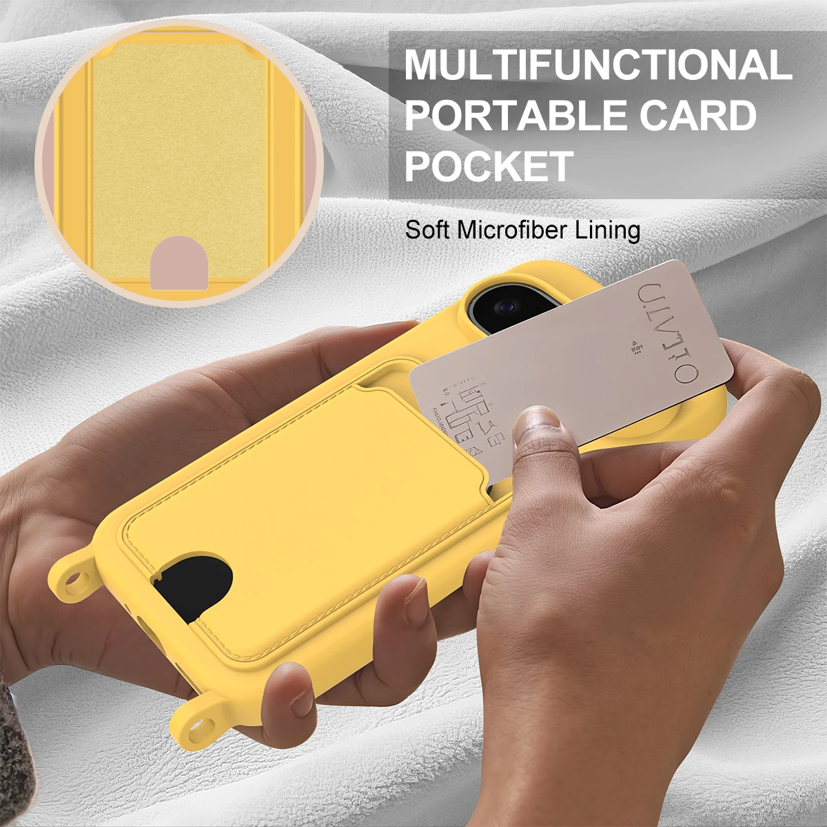 프리미엄 랜야드 로프 소프트 리퀴드 실리콘 폰 케이스  - Phone Cases With Wallet 리뷰 및 가격