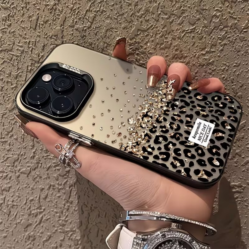 레오파드 스펙클드 골드 무광 마감 폰 케이스 (아이폰  - Phone Cases Rugged 리뷰 및 가격