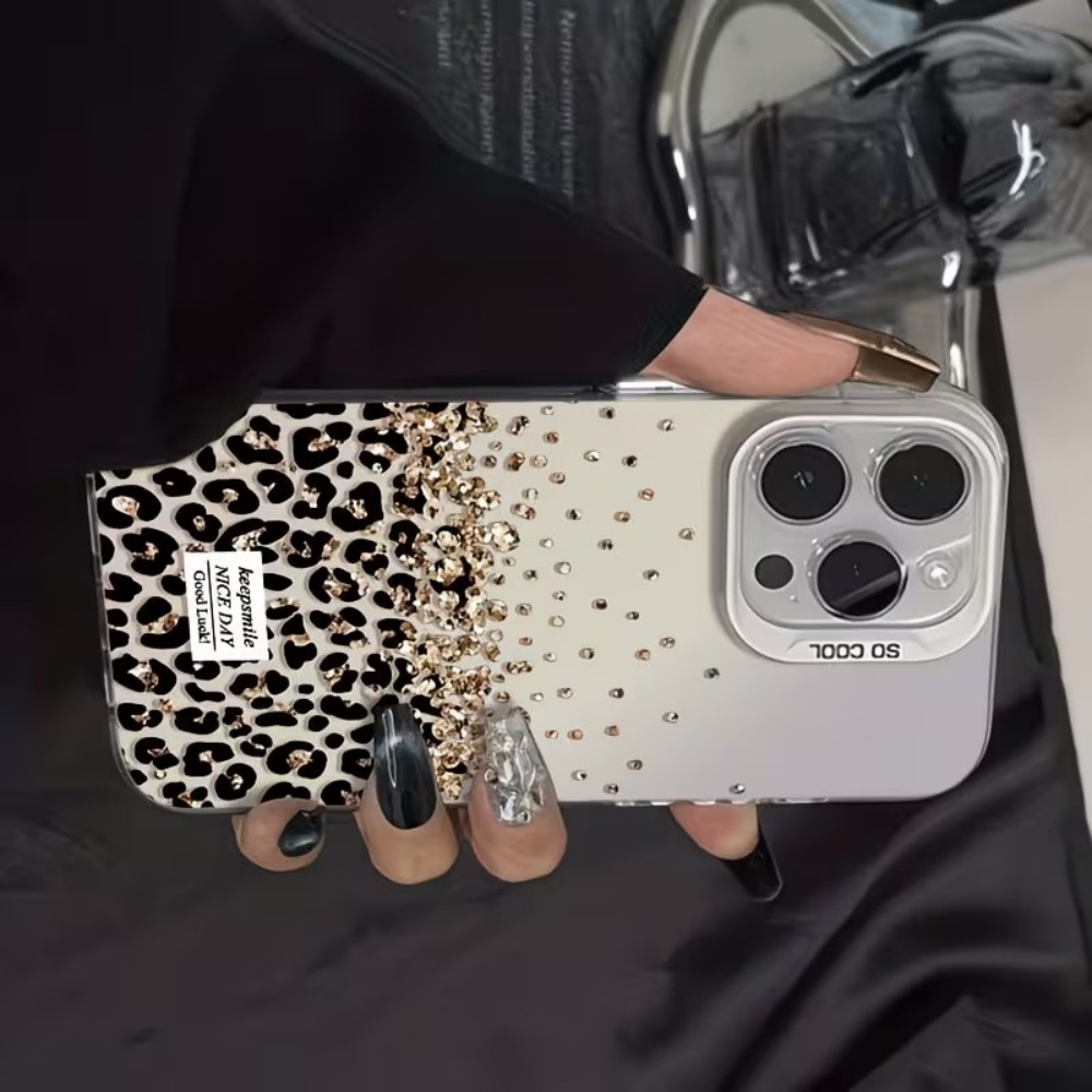 레오파드 스펙클드 골드 무광 마감 폰 케이스 (아이폰  - Phone Cases Rugged 리뷰 및 가격