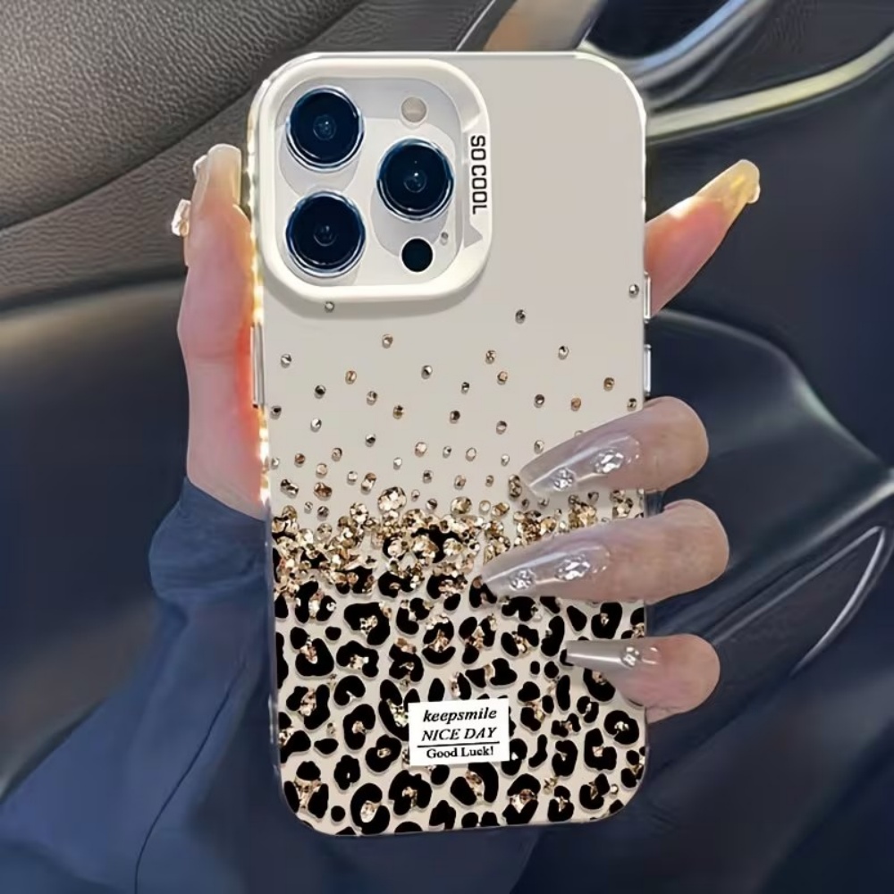 레오파드 스펙클드 골드 무광 마감 폰 케이스 (아이폰  - Phone Cases Rugged 리뷰 및 가격