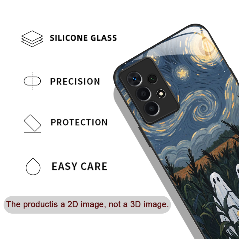 재미있는 유령 추상 예술 패턴 강화유리 폰 케이스 삼성 - Phone Cases Drawing 리뷰 및 가격