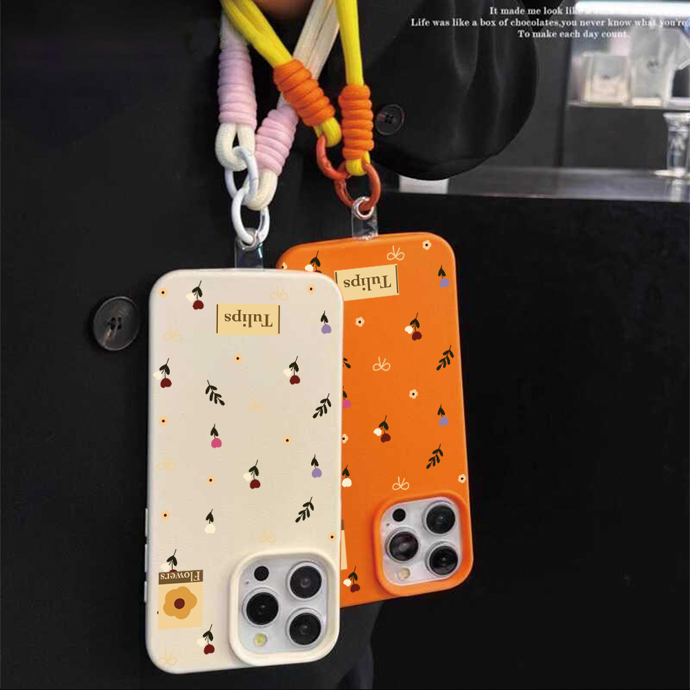 튤립 보우 스트랩 로프 폰 케이스 아이폰 17 16 1 - Phone Cases With Straps 리뷰 및 가격