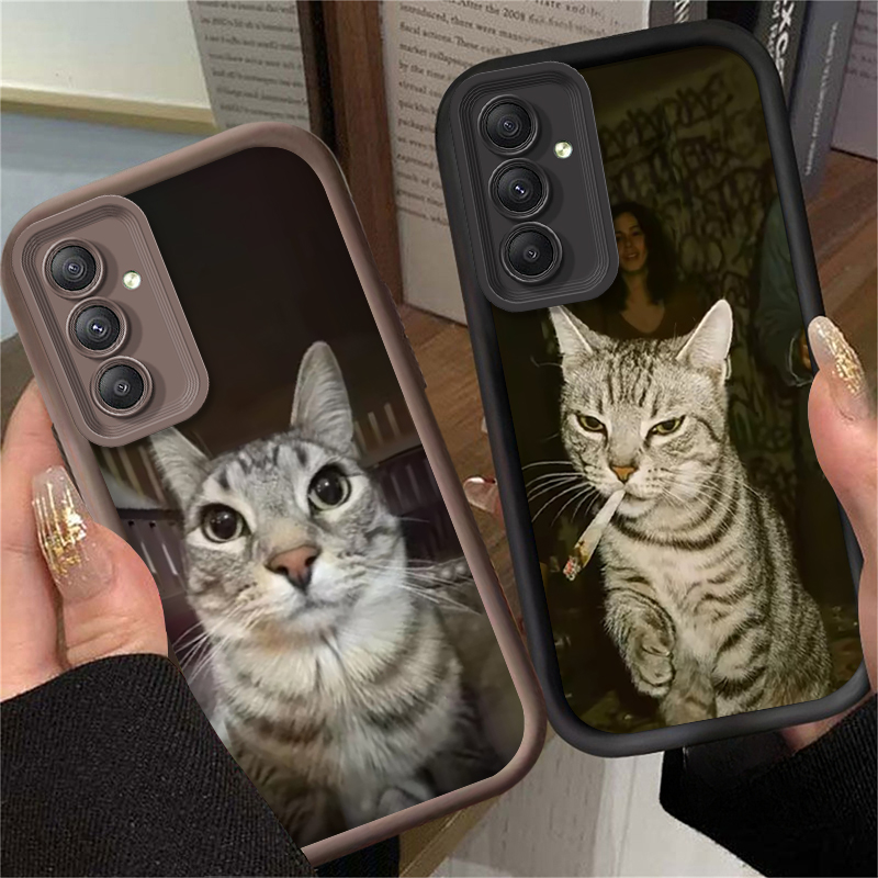 트렌디한 고양이 흡연하는 디자인의 삼성 갤럭시 A54  - Phone Cases Trendy 리뷰 및 가격