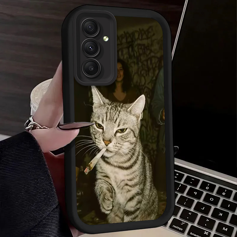 트렌디한 고양이 흡연하는 디자인의 삼성 갤럭시 A54  - Phone Cases Trendy 리뷰 및 가격