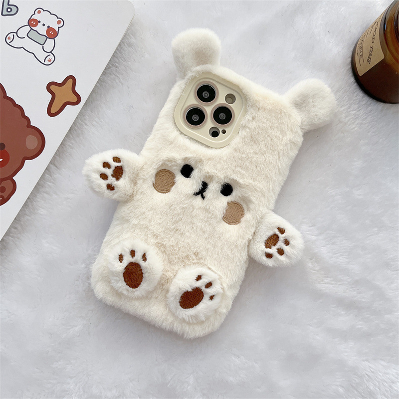 한국 3D 만화 곰돌이 푹신한 봉제 커플 폰 케이스 아 - Phone Cases Iphone 15 리뷰 및 가격