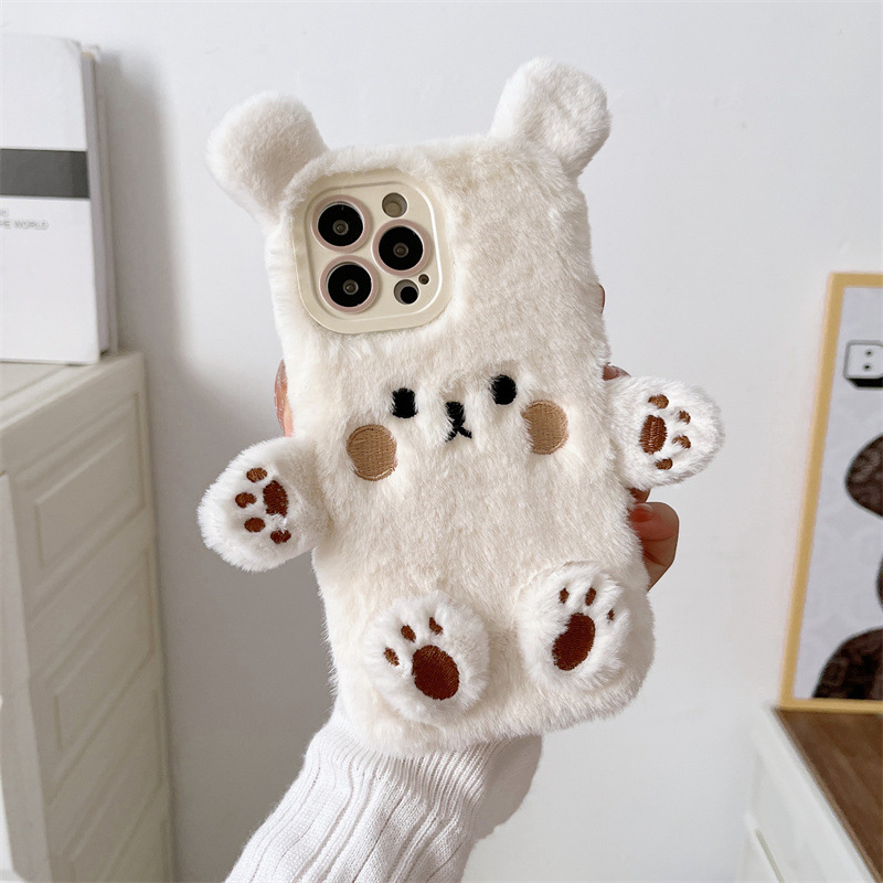 한국 3D 만화 곰돌이 푹신한 봉제 커플 폰 케이스 아 - Phone Cases Iphone 15 리뷰 및 가격