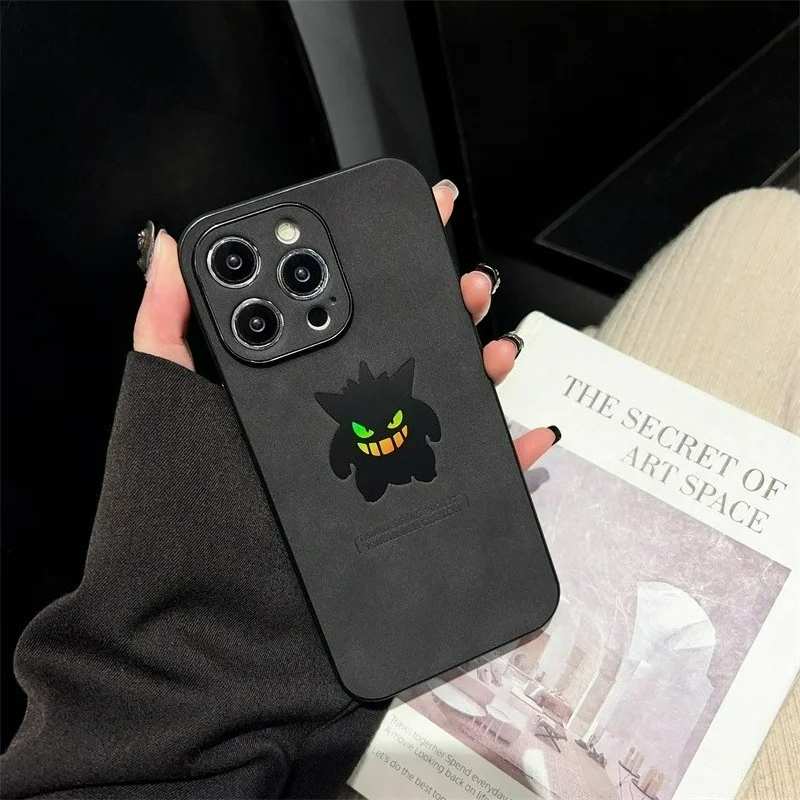 카툰 애니메이션 겐가 가죽 질감 레이저 폰 케이스 아이 - Phone Cases Anime 리뷰 및 가격