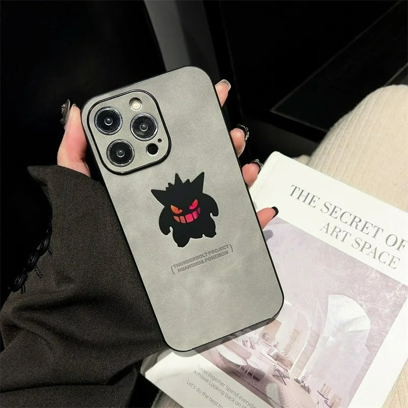 카툰 애니메이션 겐가 가죽 질감 레이저 폰 케이스 아이 - Phone Cases Anime 리뷰 및 가격