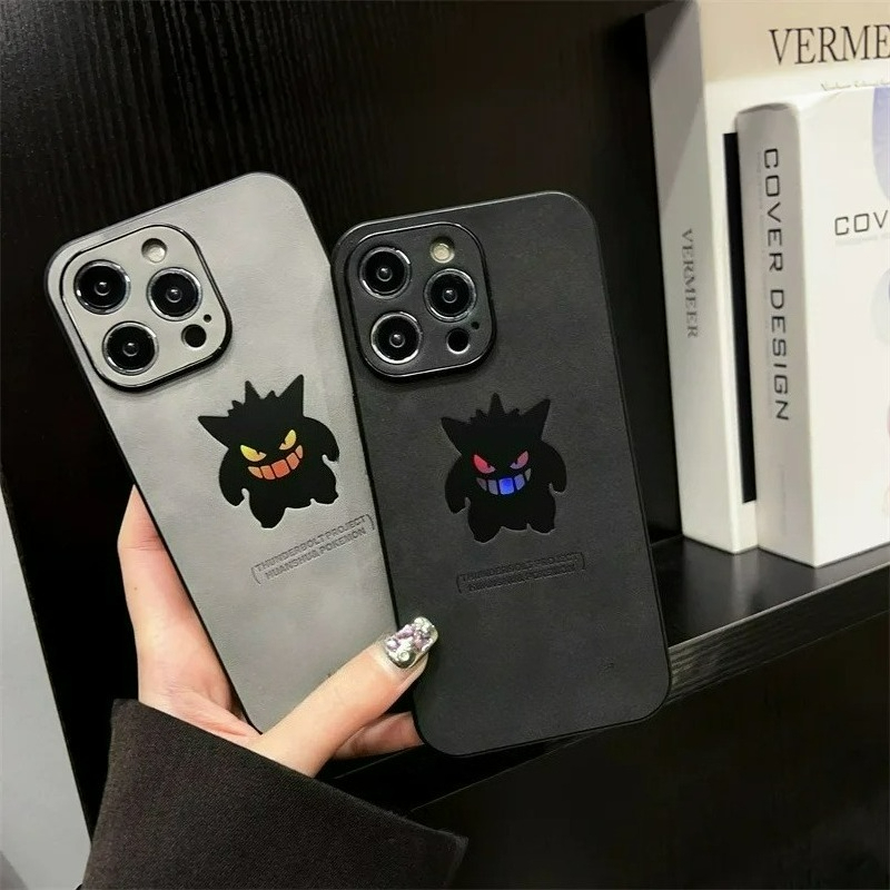 카툰 애니메이션 겐가 가죽 질감 레이저 폰 케이스 아이 - Phone Cases Anime 리뷰 및 가격