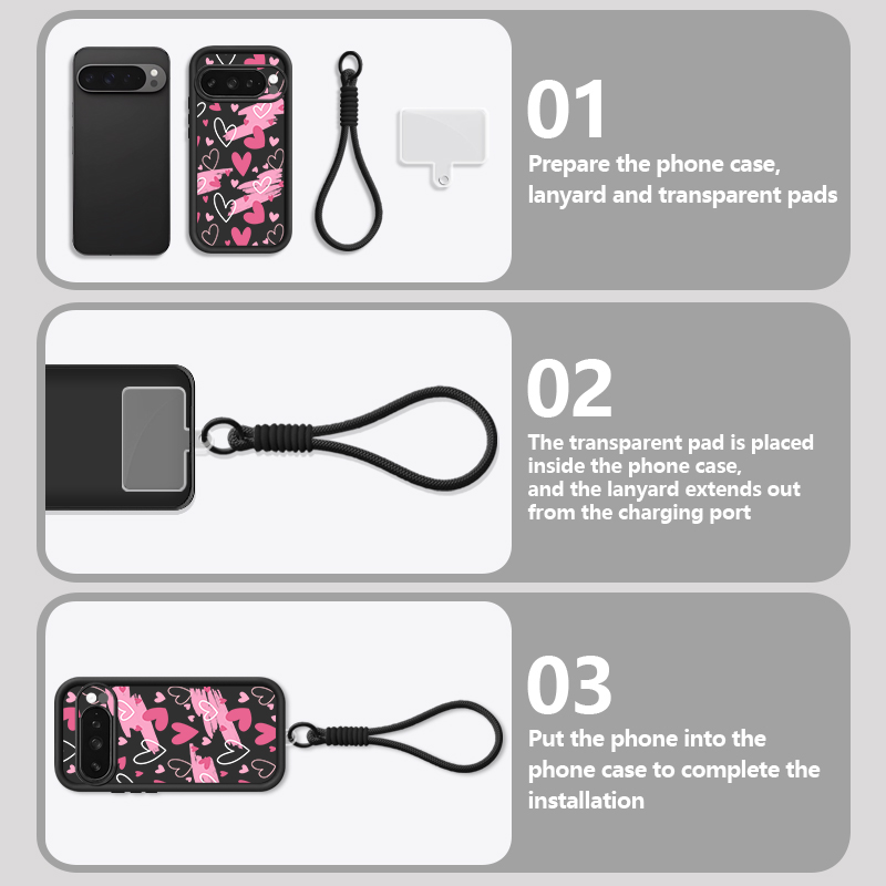 러브 하트 패턴 휴대폰 케이스 (구글 픽셀 10, 9  - Phone Cases Google Pixel 9A 리뷰 및 가격