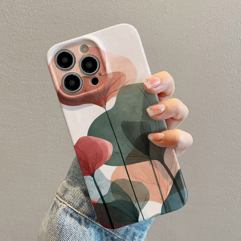 네이처 아트 리프 케이스 아이폰 17 16 15 14  - Phone Cases Drawing 리뷰 및 가격