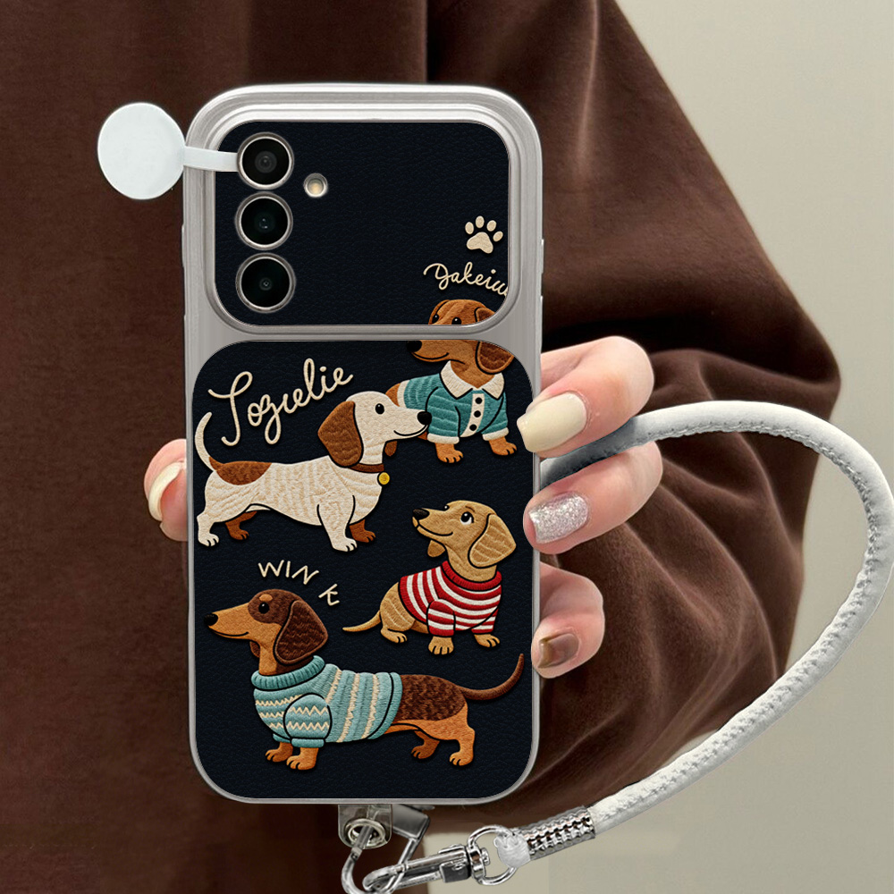 만화 닥스훈트 휴대폰 케이스 삼성 A56 A55 A57 - Phone Cases With Straps 리뷰 및 가격