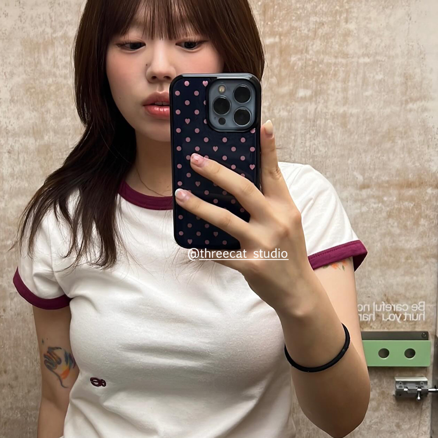 컬러풀한 물방울 무늬 블랙 테두리 무광 폰 케이스 (아 - Phone Cases Rugged 리뷰 및 가격