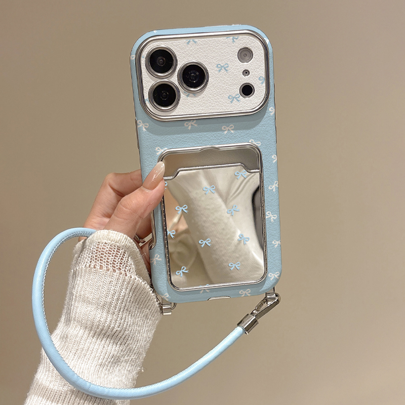 귀여운 리본 거울 카드 홀더 폰 케이스 (아이폰17 1 - Phone Cases With Wallet 리뷰 및 가격