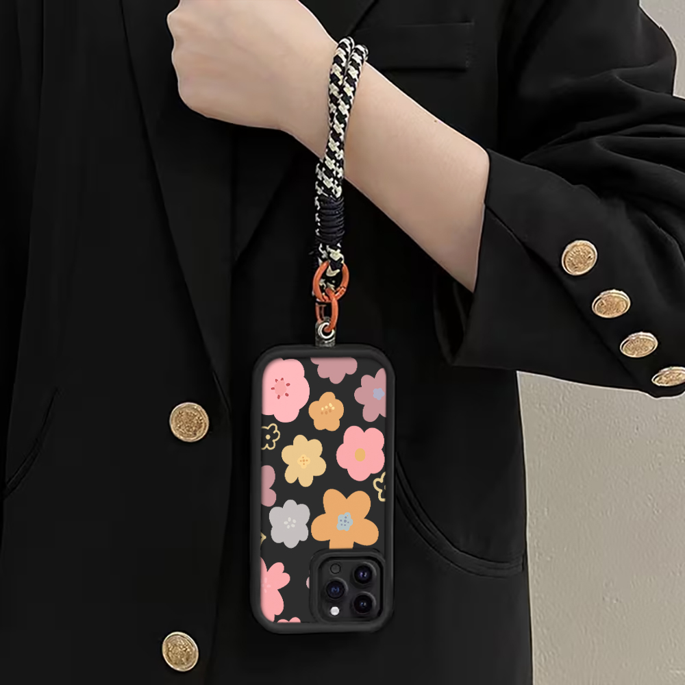 마카롱 플라워 스트랩 로프 폰 케이스 아이폰 12 13 - Phone Cases With Straps 리뷰 및 가격