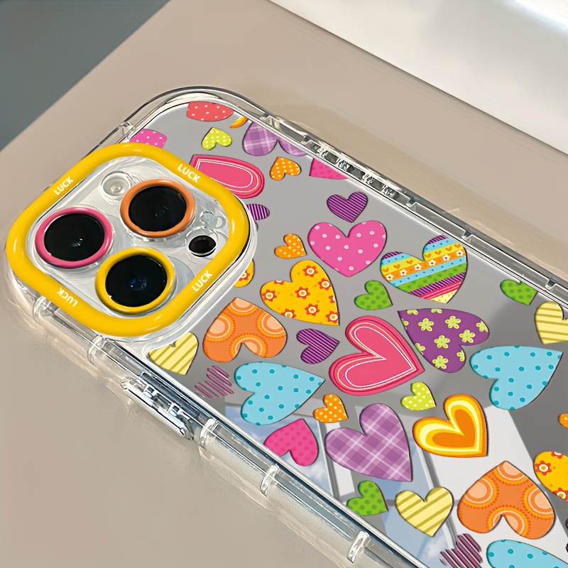 화려한 하트 메이크업 거울 디자인 폰 케이스 (아이폰  - Phone Cases Trendy 리뷰 및 가격