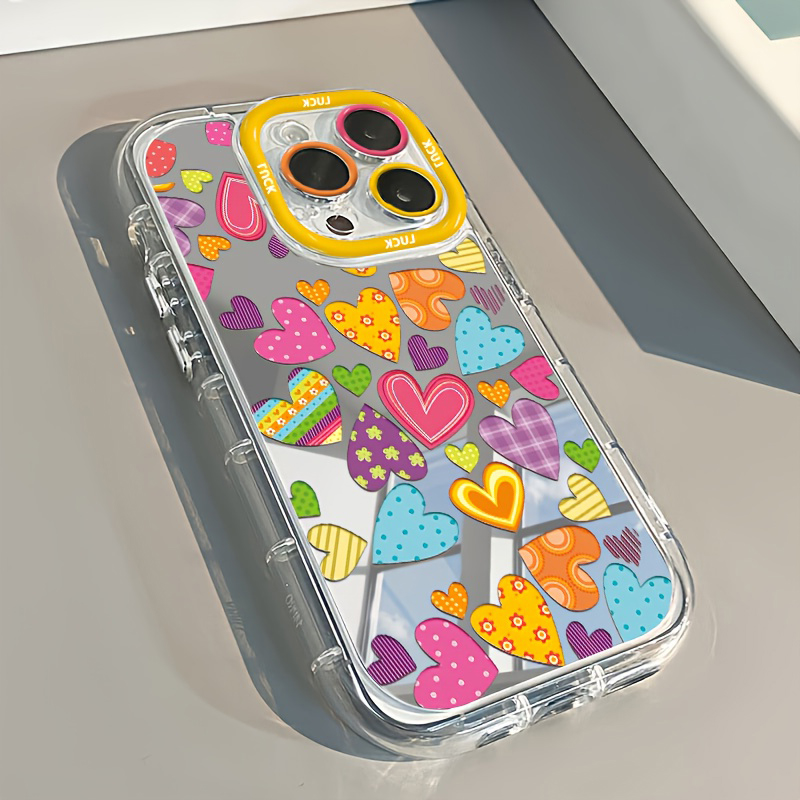 화려한 하트 메이크업 거울 디자인 폰 케이스 (아이폰  - Phone Cases Trendy 리뷰 및 가격
