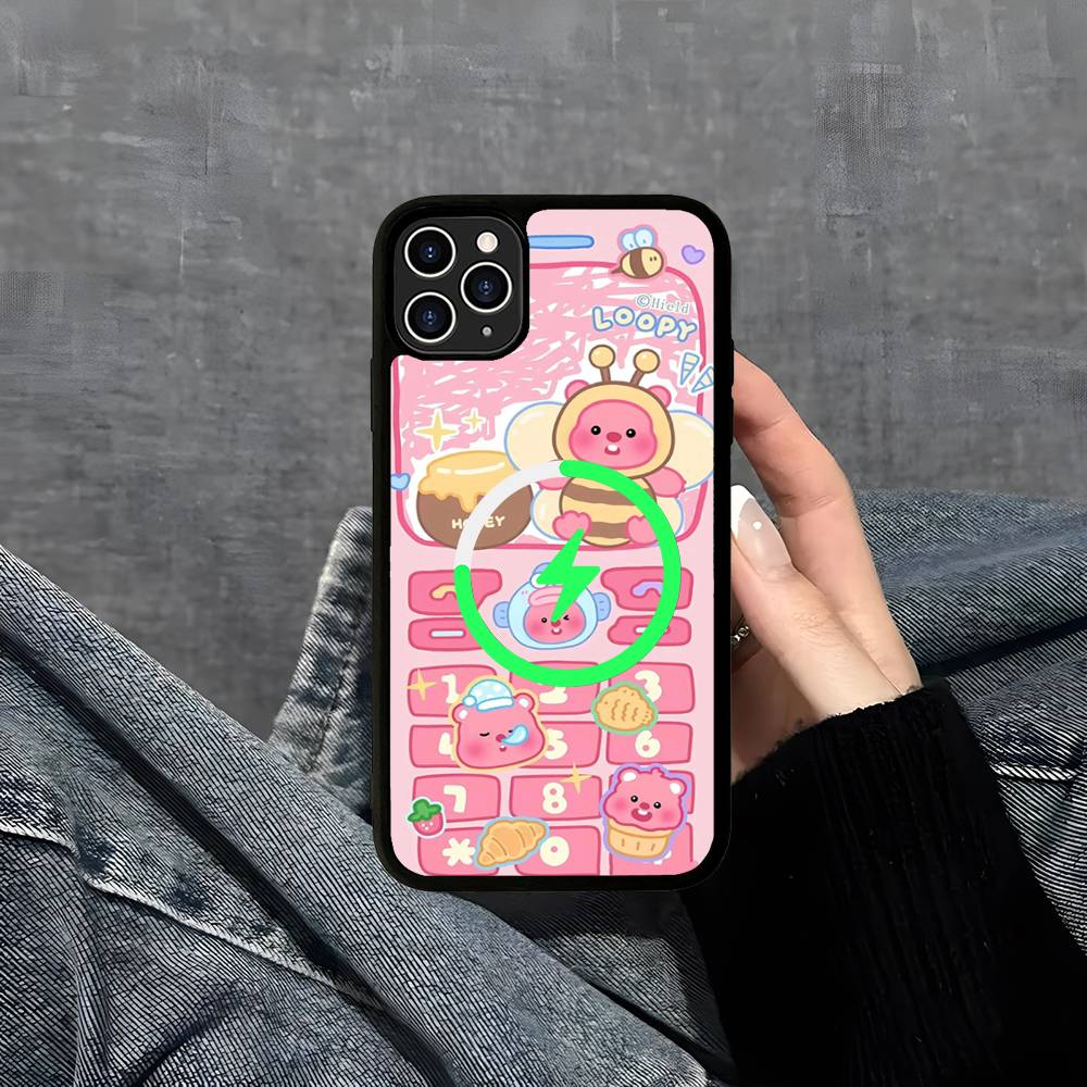 한국산 자망 L-루피 마그세이프 마그네틱 무선 휴대폰  - Phone Cases Loopy 리뷰 및 가격
