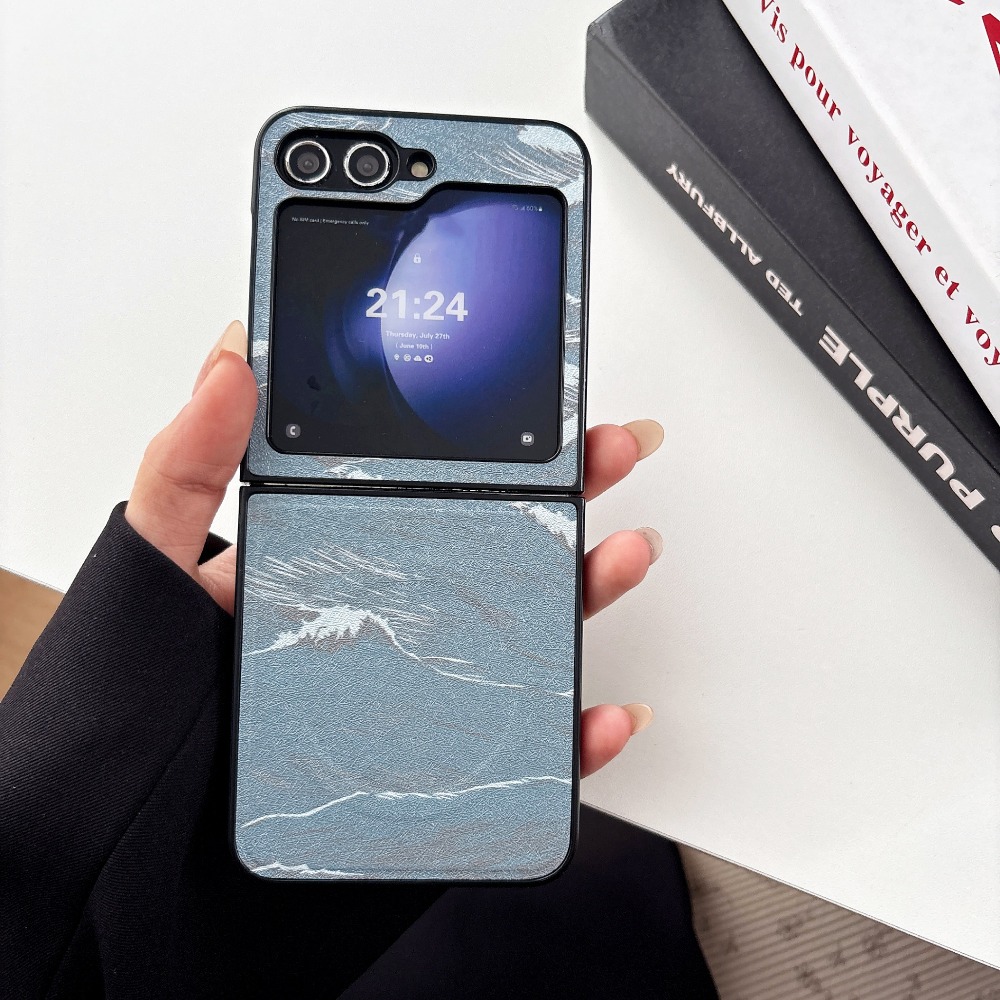 웨이브 페인팅 패턴 마그네틱 폰 케이스 삼성 갤럭시 Z - Phone Cases Drawing 리뷰 및 가격