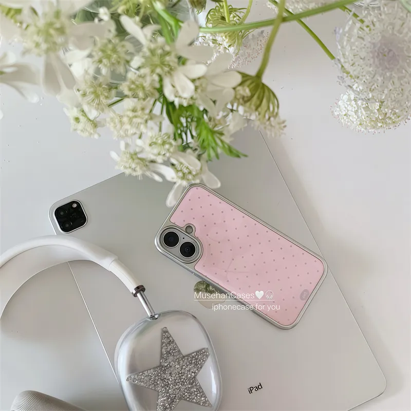 한국 인스 크림 핑크 물방울 무늬 아트 패션 만화 창의 - Phone Cases Drawing 리뷰 및 가격