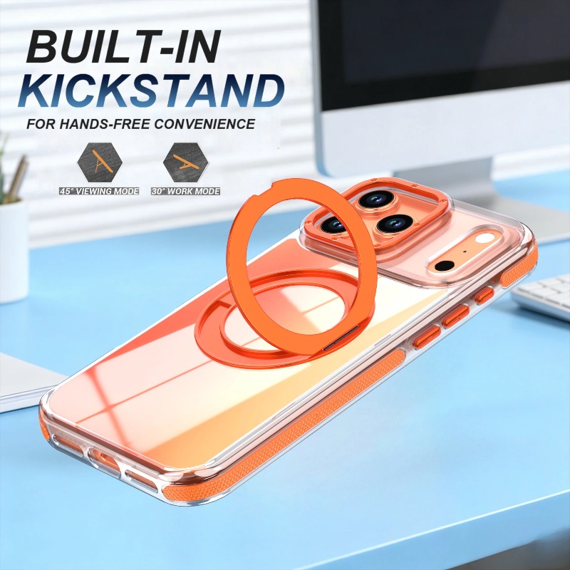 럭셔리 레이저 그라데이션 마그네틱 폰 케이스 아이폰 1 - Ring Stand Case 리뷰 및 가격