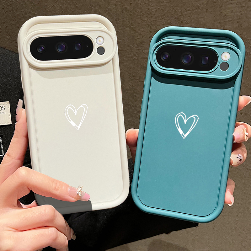 심플 러브 패턴 소프트 케이스 구글 픽셀 10 9 8  - Phone Cases Google Pixel 9A 리뷰 및 가격