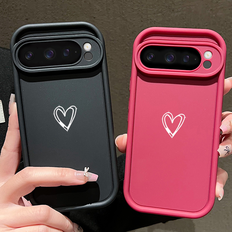 심플 러브 패턴 소프트 케이스 구글 픽셀 10 9 8  - Phone Cases Google Pixel 9A 리뷰 및 가격