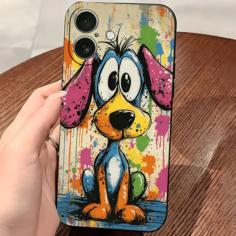 그래피티 컬러 강아지 TPU 폰 케이스 (아이폰 17, - Phone Cases Bulk 리뷰 및 가격