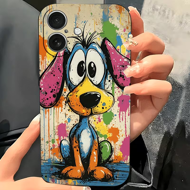 그래피티 컬러 강아지 TPU 폰 케이스 (아이폰 17, - Phone Cases Bulk 리뷰 및 가격