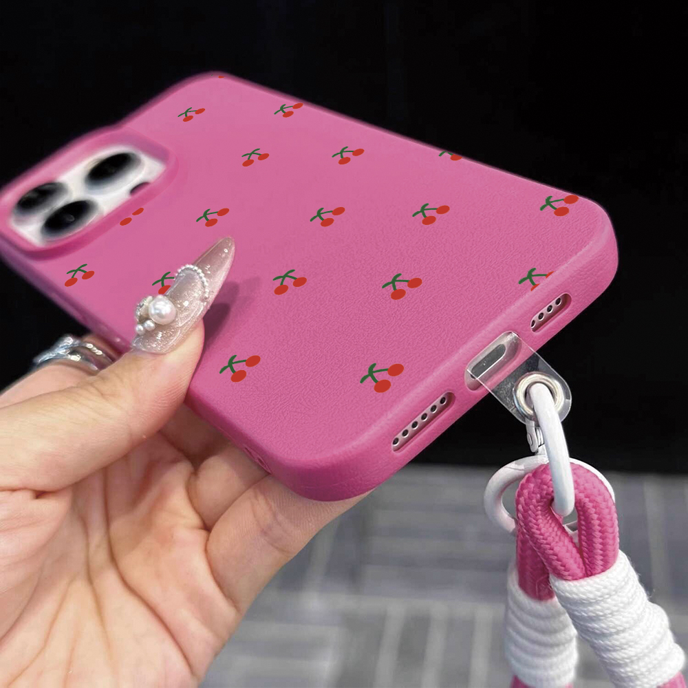 리틀 체리 스트랩 로프 폰 케이스 아이폰 17 16 1 - Phone Cases With Straps 리뷰 및 가격
