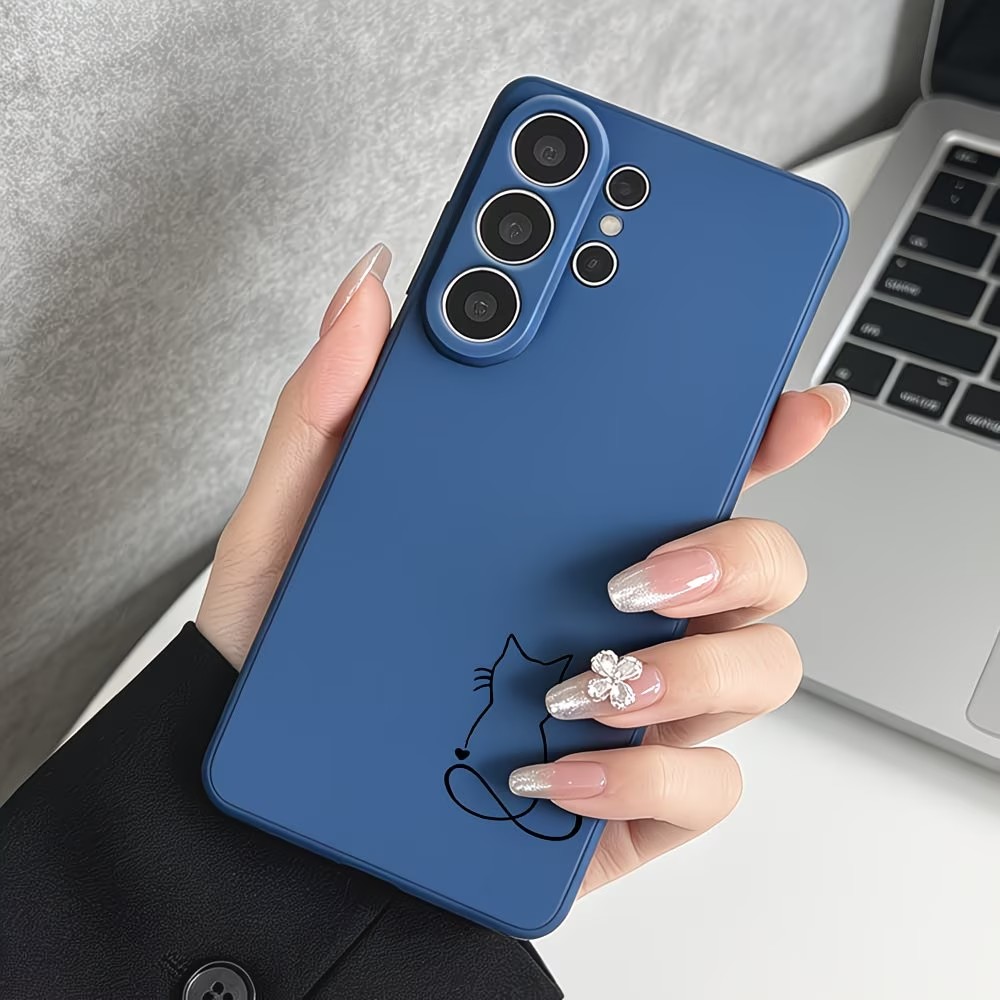 미니멀리즘 라인 아트 고양이 스케치 패턴 폰 케이스 삼 - Phone Cases Drawing 리뷰 및 가격